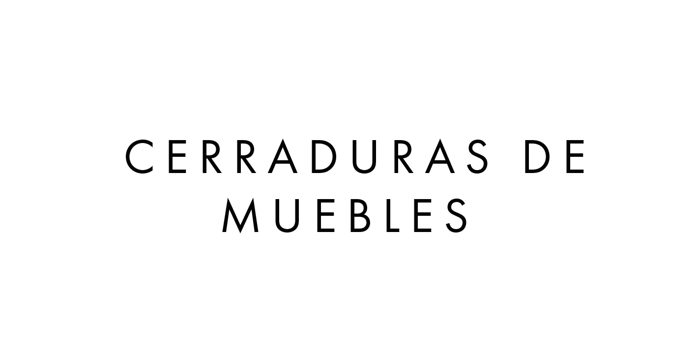  Cerraduras de muebles 